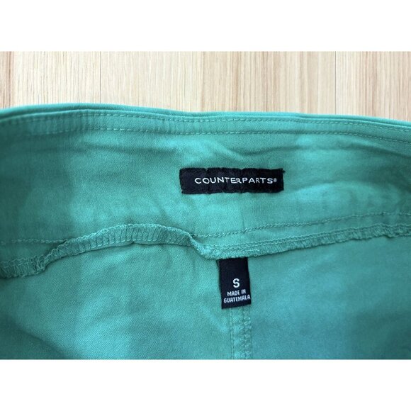 Counterparts Womens Green Pull-On Stretch Shorts S - Picture 2 of 3